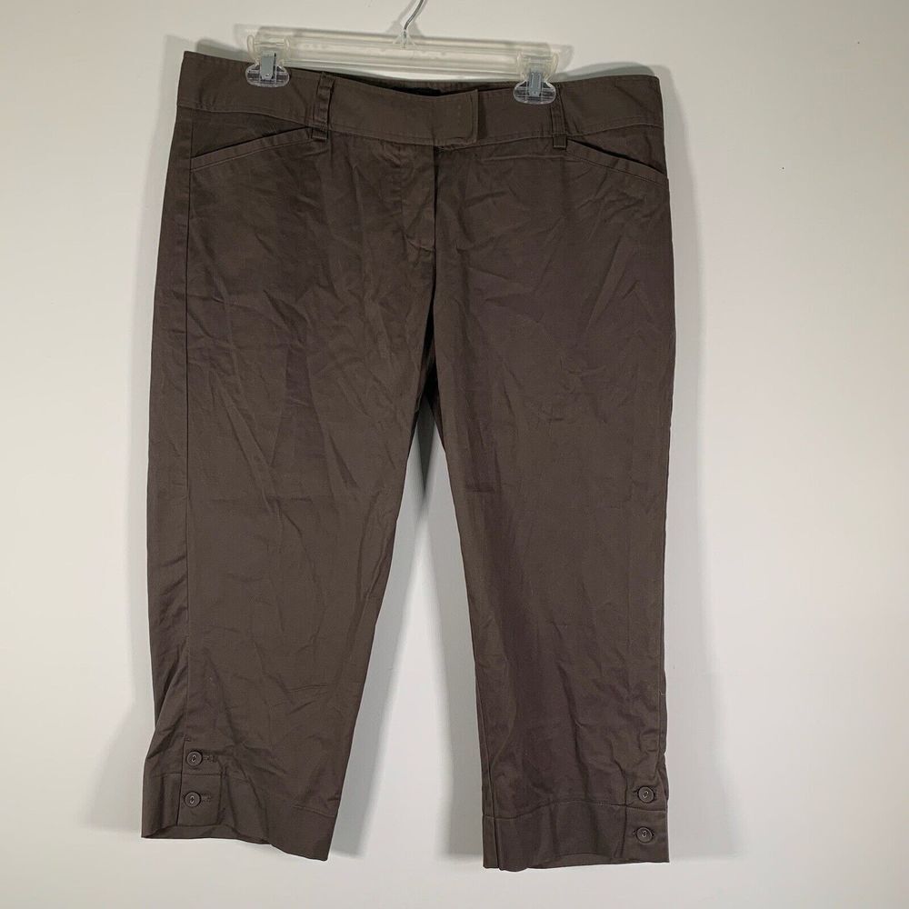 The Limited Pants Women’s 14 Cropped Pants Brown Drew Fit